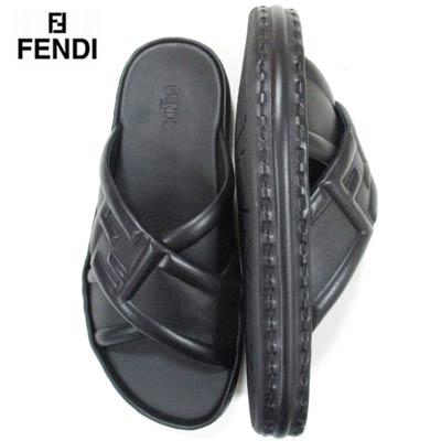 フェンディ FENDI メンズ AHI3 F0QA1 ブラック 7X1501 サンダル 221