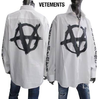 楽天市場】ヴェトモン VETEMENTS メンズ トップス シャツ 長袖 ロゴ