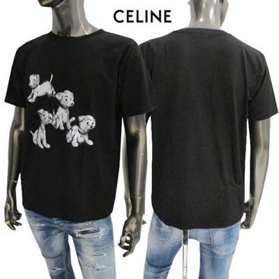 日本未入荷 セリーヌ CELINE メンズ トップス Tシャツ 半袖 ロゴ ユニ