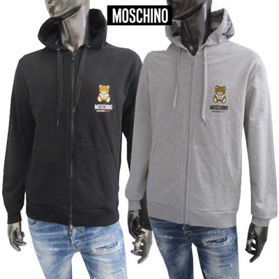 パーカー・フーディ MOSCHINO Men Tops 170870301486 Grey Moschino X H&M Men's Gray Logo MTV Hoodie Sweatshirt Size