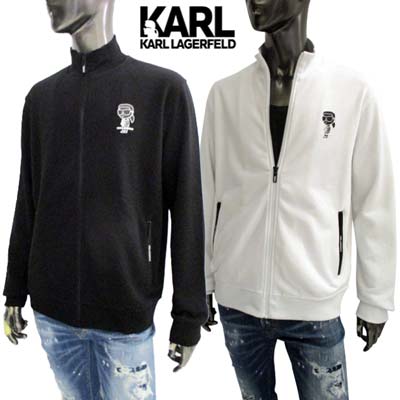 カールラガーフェルド KARL LAGERFELD メンズ ジャケット ジップアップトレーナー セットアップ着用可(ボトムス別売り) キャラクターロゴ・サイドジップポケット/バック裾ロゴ付きトラックジャケット705091 531900 10/990 (R46200) 2023年春夏新作 【送料無料】 【smtb-TK】 30,030円