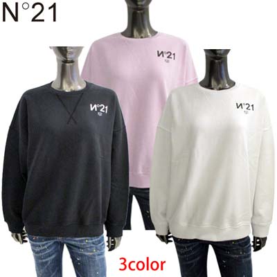 N°21 ヌメロヴェントゥーノ　レディース　スウェット　38 ヌメロヴェントゥーノ N21 ロゴ スウェットプルオーバー （GREY