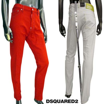 ディースクエアード DSQUARED2 メンズ ボトムス デニムパンツ ジーンズ 2color COOL GUY JEAN バックロゴパッチ・フロントロゴタグ付きデニム ホワイト/レッド S74LB1279 S30811 100/315 (R75900) 321 2023年春夏新作 【送料無料】 【smtb-TK】｜ガッツ ブランドショップ