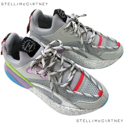 ステラマッカートニー STELLA McCARTNEY レディース 靴 スニーカー タン/かかと部分ロゴ・ブルーソール・ボディ部分マルチカラーデザインローカットスニーカー マルチカラー 810244 E00123 1206 (R102300) 322 2023年秋冬新作 【送料無料】 【smtb-TK】