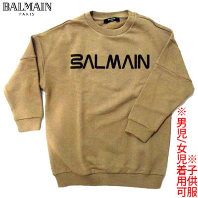 バルマン BALMAIN キッズ 調教師 汗水 ボーイズ ガールズ お坊っちゃん 御嬢さん ユニ一発やる ※11A以上の大いさは別売り フロントブラックロゴ入り口・入口調教師 駱駝 BT4Q40-1 Z0081 119 (R37800)  322 2023年秋冬新作 【貨物輸送無料】 【smtb-TK】