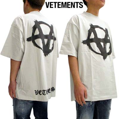 VETEMENTSヴェトモン アナーキー ロゴ Tシャツ 半袖 Sサイズ 楽天市場】ヴェトモン VETEMENTS メンズ Tシャツ 半袖 ユニ