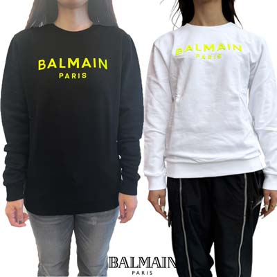バルマン BALMAIN キッズ 小わっぱ服 調教師 汗水 ユニ一発やる ガールズ ボーイズ 成年者着付ける可 2色取りひろげる フロントイエローブランドロゴ入り口・入口調教師 白いこと/黒いこと BU4Q30 Z0081 100GL/930GL (R49500/R51000)  421 2024年春夏新作 【貨物輸送無料】 【smtb-TK】