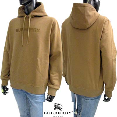BURBERRY バーバリー ロゴ ジッパーパーカー カンガルーポケット BURBERRY】【ロゴ】【アウター】バーバリー『ジップアップ