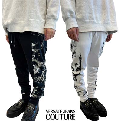【versace】ロゴプリント ドローストリング スウェットパンツ versace】ロゴプリント ドローストリング スウェットパンツ