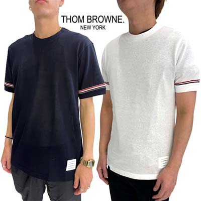 楽天市場】トムブラウン THOM BROWNE Tシャツ メンズ 半袖 サイド裾