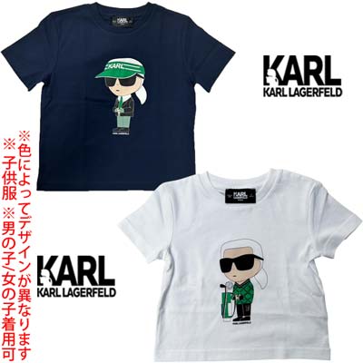 KARL LAGERFELD - 刺繍アップリケ 半袖 Tシャツ KARL LAGERFELD - 刺繍アップリケ 半袖 Tシャツ (Karl Lagerfeld