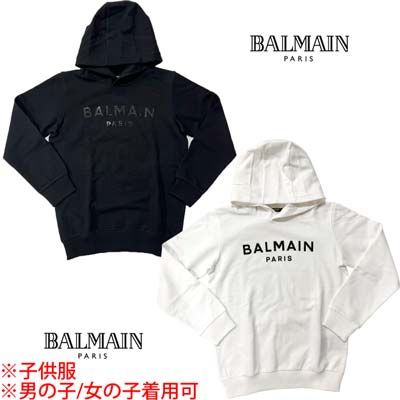 バルマン BALMAIN パーカー キッズ ちびっ子服 フーディ 汗水 トップス ユニ一発やる 2色詳しく述べる フロントブラッククロコ柄ロゴタイプ入り口・入口ティーシャツパーカー 白いこと/黒いこと BV4P00 Z0001 102NE/930NE 4A/6A/8A/10A (R47400)  422 2024年秋冬新作 【貨物輸送無料】 【smtb-TK】