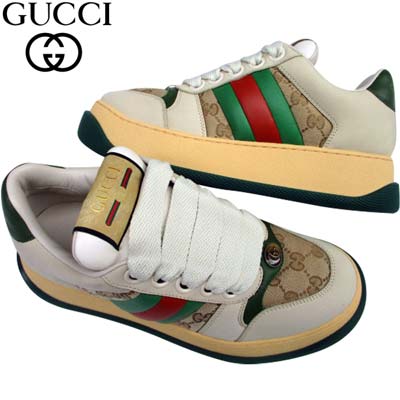 GUCCI グッチ　スニーカー　シェリーライン
26.5cm メンズ GUCCI グッチ シェリーライン ローカット イニシャル刺繍入り