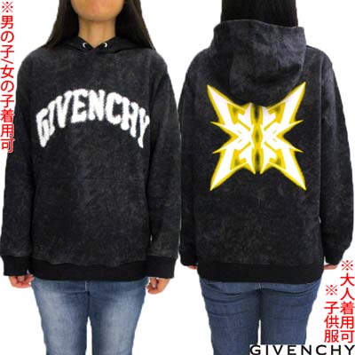 GIVENCHY ジバンシー スウェットパーカー フーディ ちびっ子服 成年者着付ける可 ユニ一発やる フロントスプレーブランドロゴプリント・バック4Gロゴタイプ入り口・入口アシッドウォッシュプリントプルオーバーパーカー 黒いこと H30330 09B 12PLUS (R71000) 422 2024年秋冬新作 貨物輸送無料 【smtb-TK】