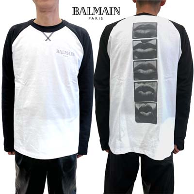 楽天市場】バルマン BALMAIN メンズ トップス ロンT 長袖 ロゴ