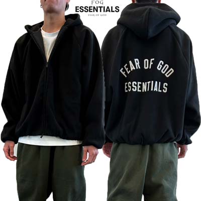 FOG ESSENTIALS エフオージー エッセンシャルズ パーカー メンズ フーディ トップス FEAR OF GOD バック刺繍ロゴ・フード縁ロゴ入りジップアップパーカー ブラック 202HO246250F BLACK (R55000) GB422 2024年秋冬新作 【送料無料】 【smtb-TK】｜ガッツ ブランドショップ 35,750円