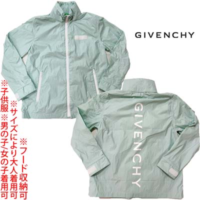 ジバンシー GIVENCHY 上衣 キッズ ちびっ子服 ウィンドブレーカー アウター ユニ一発やる 大きさにより成年者着付ける可 バックバーティカルロゴ・左胸/リストバンド4Gロゴタイプ入り口・入口ボンネット納める可上衣 ライトグリーン H30105 N56 10A/12A (R88000)421 2024年春夏新作 貨物輸送無料【smtb-TK】