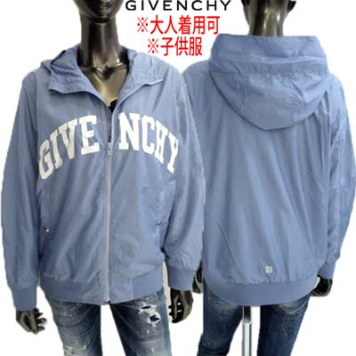 ジバンシー GIVENCHY 上衣 キッズ ちびっ子服 ウィンドブレーカー アウター ユニ一発やる 成年者着付ける可 フロントアーチブランドロゴ/うしろ側裾4Gモノグラムロゴタイプ入り口・入口上衣 青碧 H30119 790 12PLUS (R89100) 2024年春夏新作 貨物輸送無料 【smtb-TK】