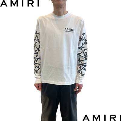 【関送無料】 Amiri アミリ ボーンズ ロゴ クルーネック Tシャツ org.jpg