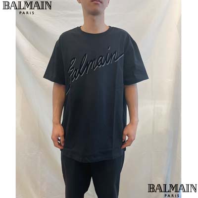 希少【BALMAIN】ロゴ フロック＆ホイル Tシャツ 希少【BALMAIN】ロゴ フロック＆ホイル Tシャツ Tシャツ・カットソー