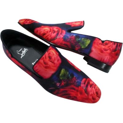 Christian Louboutin クリスチャンルブタン 置き目毛皮 メンズ シューズ 靴 Dandy Chick スリッポン 薔薇 ブランド名ロゴタイプ マルチ色合い 1250428 M024 (R154000) 521 2025年春夏新作 【貨物輸送無料】 【smtb-TK】