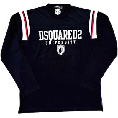 D SQUARED2★ジャージーロンTシャツ UNIVERSITY D SQUARED2☆ジャージーロンTシャツ UNIVERSITY