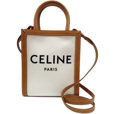 CELINE セリーヌ ショルダーバッグ レディース 鞄 ハンドバック ミニ ブランド名ロゴタイプ なめし革 帆布 ベージュ 19330 2BNZ 02NT (R217800) ET521 2025年春夏新作 【貨物輸送無料】 【smtb-TK】