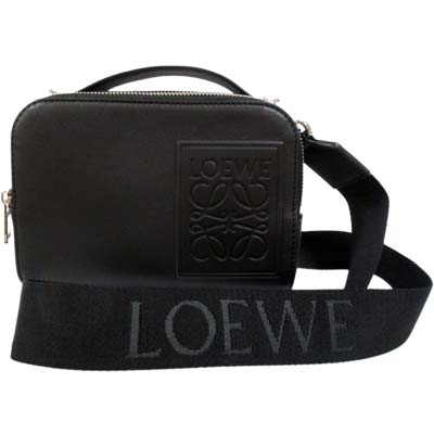 LOEWE ロエベ クロスボディバッグ 鞄 ユニセックス ショルダーバッグ コンパートメント ブランドロゴ 4Lアナグラム ブラック C565R41X05 1100 (R181500/R198000) GB522 2025年秋冬新作 【送料無料】 【smtb-TK】