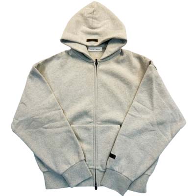 FOG ESSENTIALS エフオージー エッセンシャルズ パーカー メンズ フーディ ジップアップ FEAR OF GOD ブランドロゴ ベージュ ライトグレージュ 192SP254782F HEATHER STONE (R38500) GB522 2025年秋冬新作 【送料無料】 【smtb-TK】｜ガッツ ブランドショップ