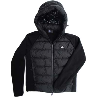 MONCLER GRENOBLE モンクレールグルノーブル カーディガン メンズ ダウンジャケット フード ブランドロゴ トライアングル ブラック 8G00025 899IG 999 (R212300) GROP522 新作 【送料無料】