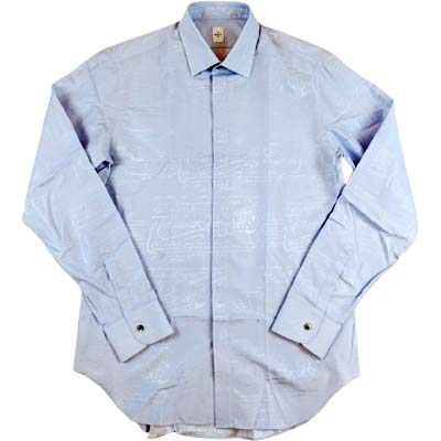 Berluti ベルルッティ 長袖シャツ BERLUTI (ベルルッティ) コットン100％ スクリット ボタンダウン 長袖
