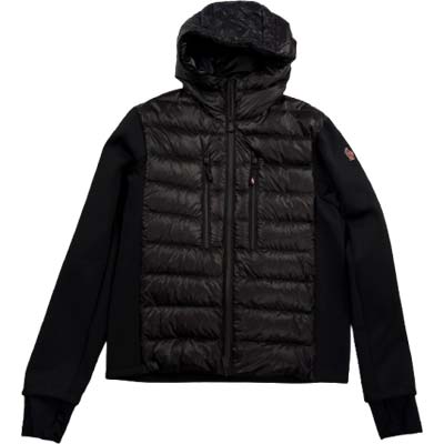 楽天市場】MONCLER モンクレール ナイロン×ウールニット切替え ダウン