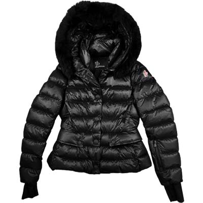 MONCLER GRENOBLE モンク軌跡グルノーブル 落ち込む上衣 レディース ブランド名ロゴタイプ ARMONIQUES リストゲーター 黒色火薬差し固める 黒いこと 1A00063 53071 999 (R459800) BJ522 新作 【貨物輸送無料】