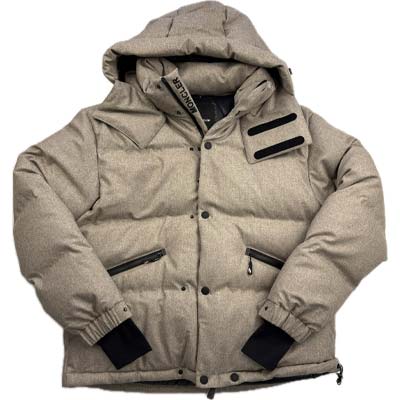 MONCLER GRENOBLE モンク線路グルノーブル 落ちこむ上衣 メンズ ブランド名ロゴタイプ KRUN 羊毛 黒色火薬かばい立て リストゲーター ベージュ 1A00025 595H6 229 (R577500) GROP522 新作 【貨物輸送無料】