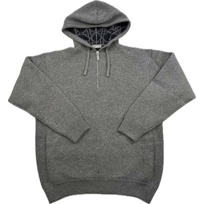 DIOR HOMME ディオールオム パーカー メンズ フーディ 汗水 ブランド名ロゴタイプ カナージュ カシミール ハーフジップ 薄墨色 513M629B0003 885 (R960000) GB621 新作 【貨物輸送無料】