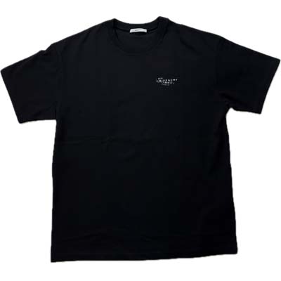 GIVENCHY ジバンシー 半袖Tシャツ メンズ スタンプロゴプリント クルーネック コットン100% ブラック BM71NK3YSA-001 (R92400) COLOG621 新作 【送料無料】