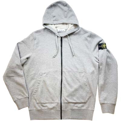 STONE ISLAND ストーンアイランド スウェットパーカー メンズ コンパスロゴパッチ ジップアップ フーデッド メランジ グレー L1S156100061S0M51V0M64 (R72600) BJ621 新作 【送料無料】