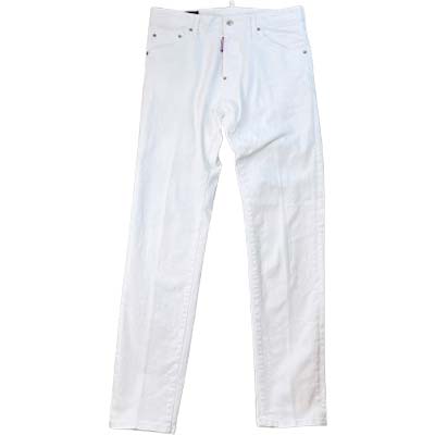 DSQUARED2 ディースクエアード デニム メンズ Teddy ガーメントダイ ジーンズズボン下 白いこと S74LB1907S39781100 (R79200) COLOG621 新作 【貨物輸送無料】
