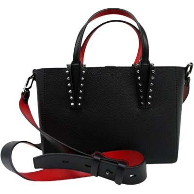 Christian Louboutin クリスチャンルブタン トートバッグ ユニ一発やる CABATA カバタ スタッズ ミニトートバッグ 黒いこと 3255086B078 (R211200) MENGO621 新作 【貨物輸送無料】