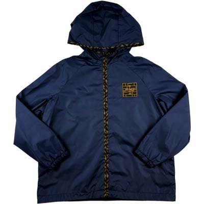 FENDI フェンディ ナイロン上衣 キッズ 上衣 ユニ一発やる FFモノグラム ロゴタイプ継ぎ切れ 小わっぱ服 米国海軍 JUA274AS56F0QG0 12PLUS (R178000) MENGO621 新作 【貨物輸送無料】