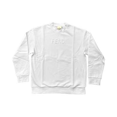 FENDI フェンディ 調教師 汗水 キッズ ユニ一発やる エンボスロゴプリント 白いこと JUH1085V0F0TU9 12A/12PLUS (R55000) MENGO621 新作 【貨物輸送無料】
