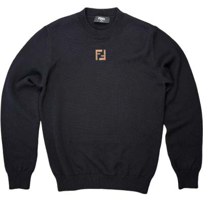 FENDI フェンディ プルオーバー メンズ FFロゴタイプ 労働者の一団のど首 羊毛 黒いこと FZX091AW09F1UVU (R180400) MENGO621 新作 【貨物輸送無料】