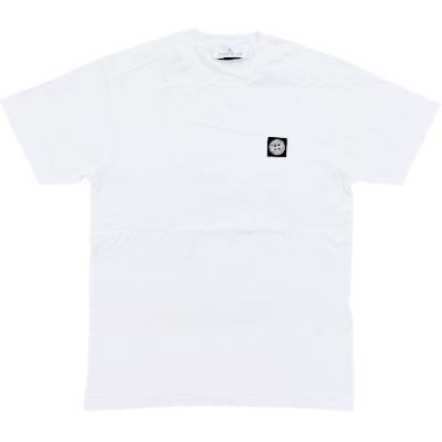 STONE ISLAND ストーンアイランド プルオーバー メンズ 半袖 コンパスロゴパッチ か細い填まる ガーメントダイ 白いこと L1S152100027 S0013 V0001 (R33000) BJ621 新作 【貨物輸送無料】