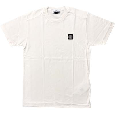 STONE ISLAND ストーンアイランド プルオーバー メンズ 半袖 コンパスロゴパッチ か細い填まる ガーメントダイ 象牙色 L1S152100027 S0013 V0093 (R33000) BJ621 新作 【貨物輸送無料】