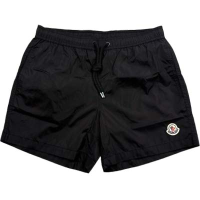 MONCLER モンクレール 水着 メンズ スイムウェア トリコロール ロゴワッペン スイムパンツ ブラック L10912C0000453326999 (R62700/R66000) BJ621 新作 【送料無料】|ガッツ ブランドショップ