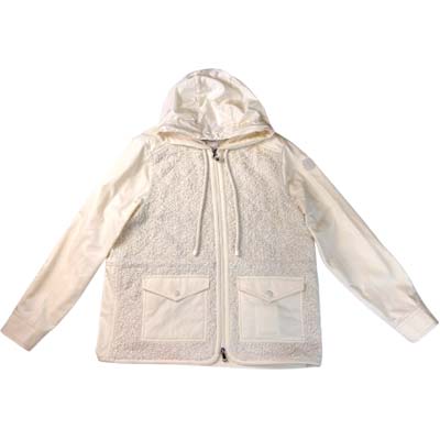 MONCLER モンク軌跡 上衣 レディース ERABLE ブークレ ロゴタイプ紋章 ボンネット 象牙色 L10931A00156599EVF00 (R286000/R280500) RITZ621 新作 【貨物輸送無料】