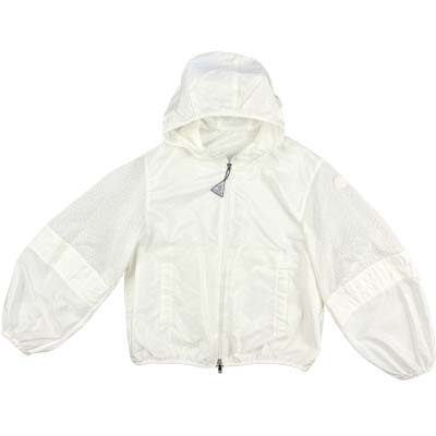 MONCLER モンク軌跡 上衣 レディース ZELKOVA レインジャケット サンガッロ ロゴタイプ紋章 ナイロン上衣 象牙色 L10931A00163539ZD041 (R215600) RITZ621 新作 【貨物輸送無料】