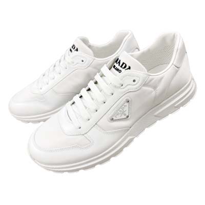 PRADA プラダ スニーカー メンズ PRAX 01 Re-Nylon ３角形ロゴタイプ 置き目撥ねのける 白いこと 2EE443_3LF5_F0009_F_G000 (R159500) MENGO621 新作 【貨物輸送無料】