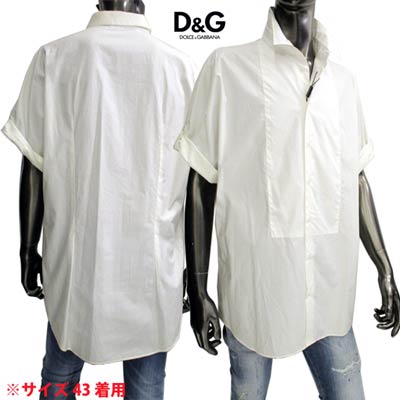D&G メンズ白シャツ Dolce & Gabbana シャツ - 白 - ホワイト | G5JH9ZFU4IKW0800