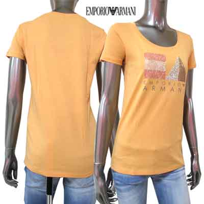ARMANI JEANS Tシャツ イエロー USA6 カジュアル ロゴ 光沢 ARMANI JEANS Tシャツ イエロー USA6 カジュアル ロゴ 光沢